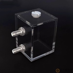 电脑水冷水箱 全透明水箱 迷你小水箱 DIY电脑水冷小水箱 水箱SN1301