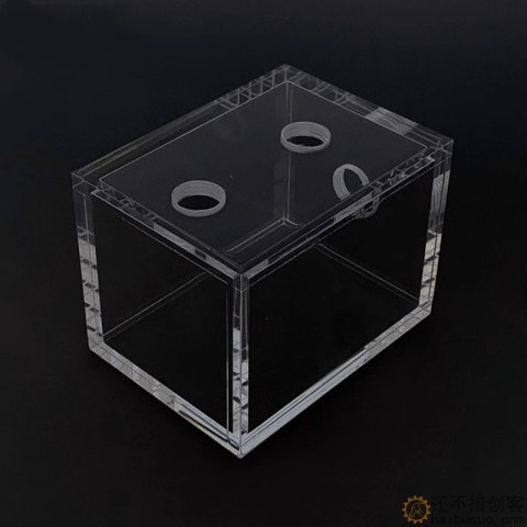 电脑水冷水箱 全透明水箱 迷你小水箱 DIY电脑水冷小水箱 水箱SN1301