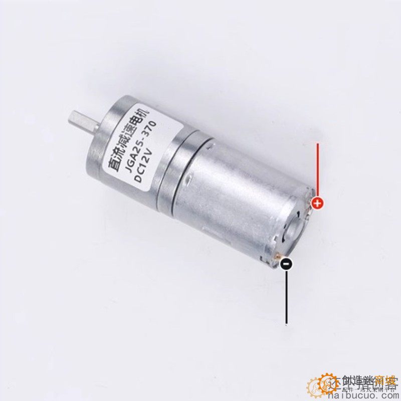 微型直流减速电机12vJGA25-370慢速低速齿轮大扭力马达小型M387
