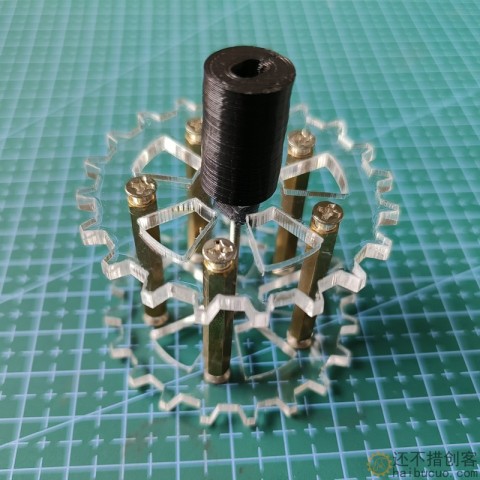 亚克力坦克驱动轮 履带车底盘主动轮 智能小车轮子 车轮 电机驱动轮3DX20