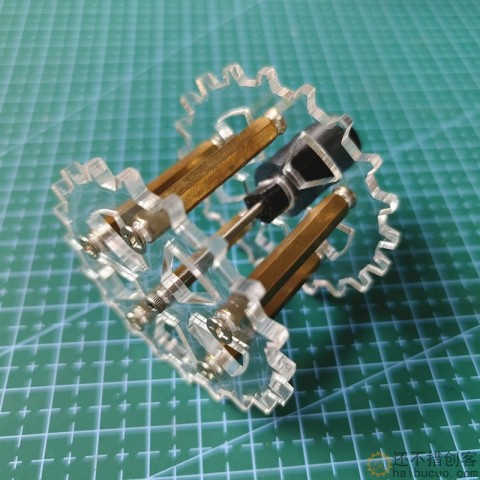 亚克力坦克驱动轮 履带车底盘主动轮 智能小车轮子 车轮 电机驱动轮3DX20