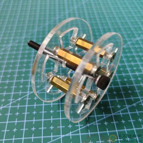 亚克力履带轮/承重轮/辅助轮履带坦克小车底盘从动轮/轮子轮胎车轮3DX19