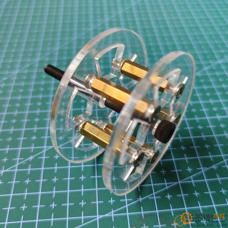 亚克力履带轮/承重轮/辅助轮履带坦克小车底盘从动轮/轮子轮胎车轮3DX19