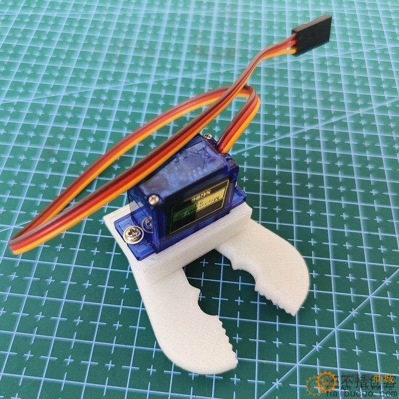 3D打印sg90小夹子爪子机械抓机器人创客  机械手夹持器