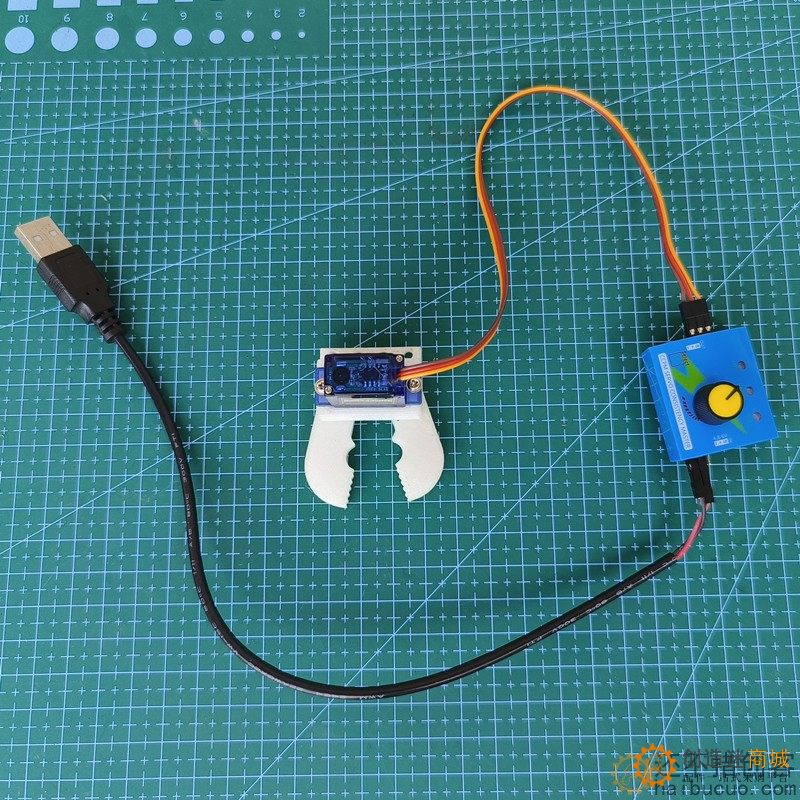 3D打印sg90小夹子爪子机械抓机器人创客  机械手夹持器