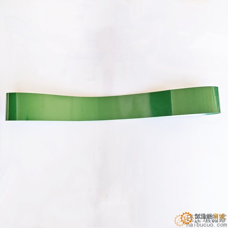 输送带传送带皮带耐磨绿色爬坡环形运输带无缝pvc防滑pu黑色