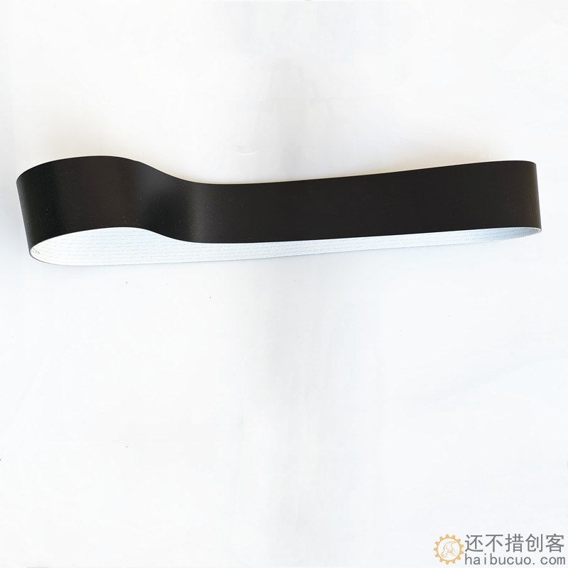 输送带传送带皮带耐磨绿色爬坡环形运输带无缝pvc防滑pu黑色
