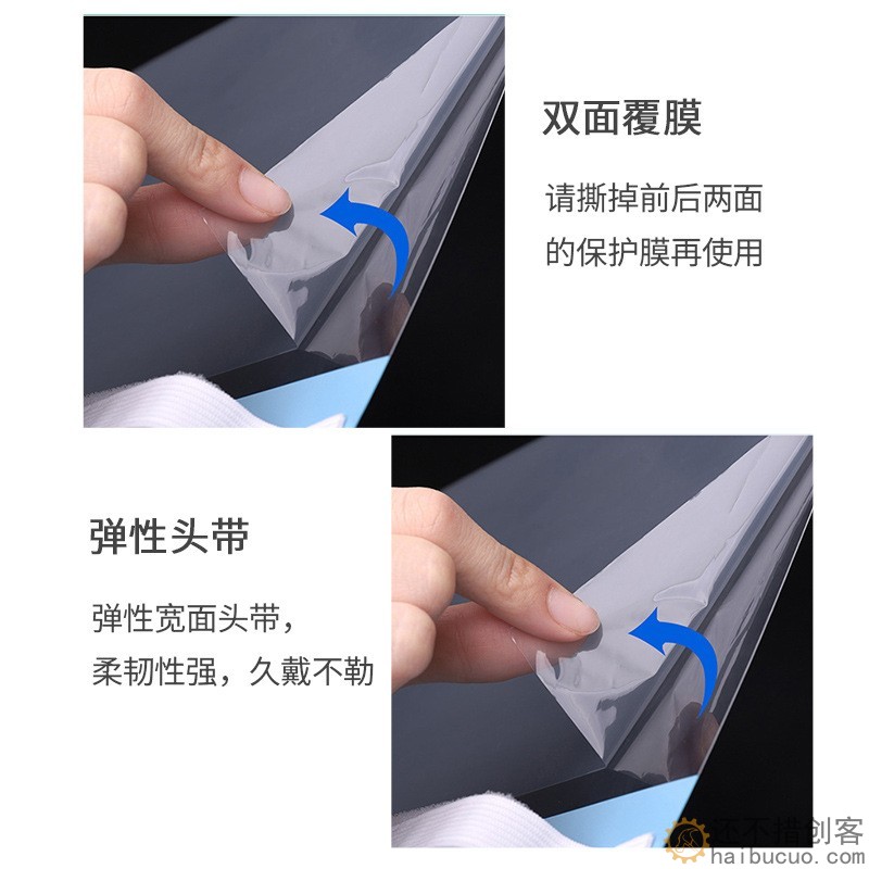 面罩防护面屏防飞溅双面防雾高清透明成人款SN1299