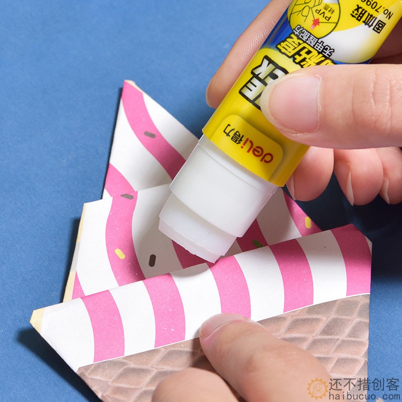 得力固体胶15g PVP胶棒 办公固体胶棒 学生手工胶棒固体胶水SN791