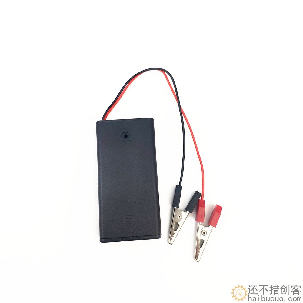 全密封 高档2节AA5号电池盒 两槽  3V电源盒带开关带夹子BB4