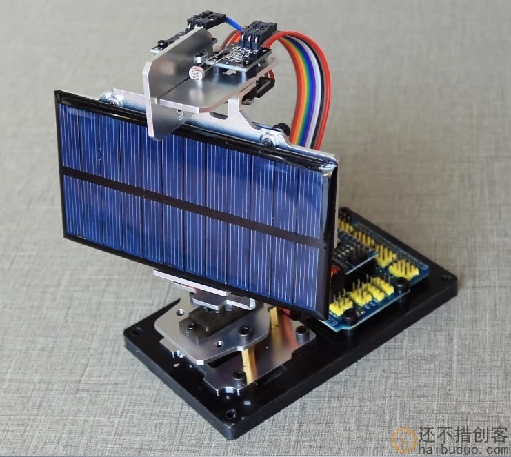 Arduino DIY智能太阳能追光追踪设备发电创客项目小制作追光雷达SNAR87