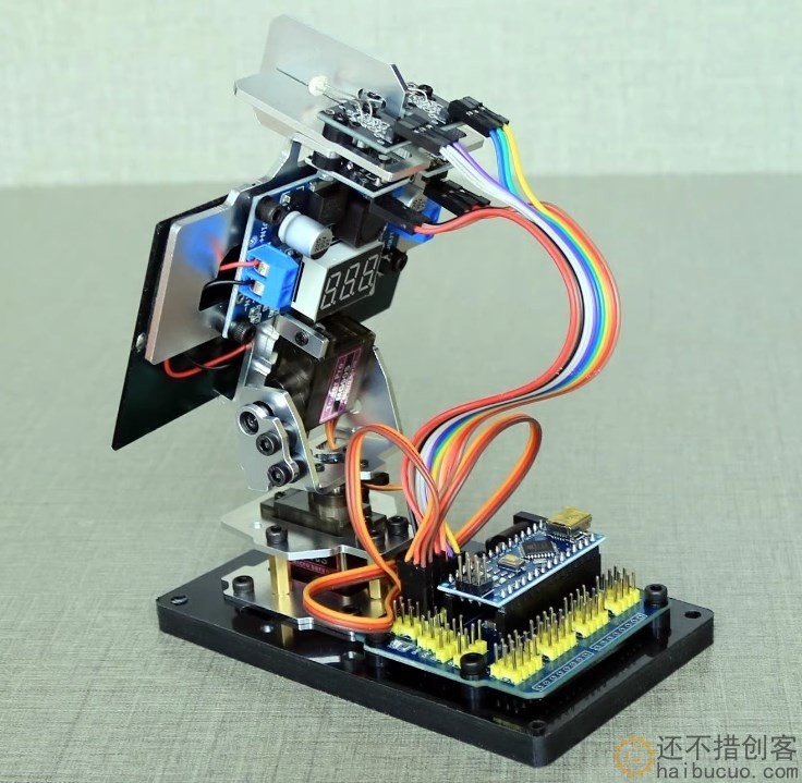 Arduino DIY智能太阳能追光追踪设备发电创客项目小制作追光雷达SNAR87