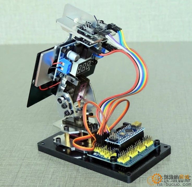 Arduino DIY智能太阳能追光追踪设备发电创客项目小制作追光雷达SNAR87