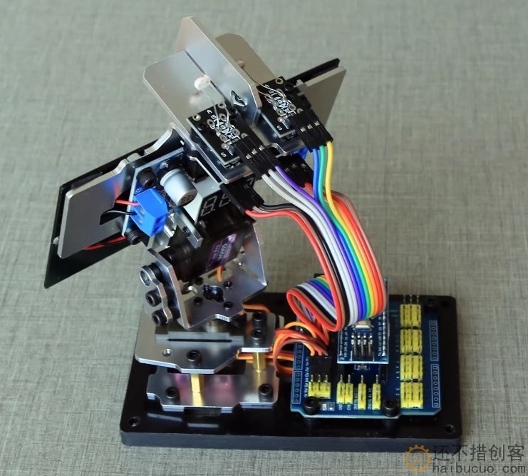 Arduino DIY智能太阳能追光追踪设备发电创客项目小制作追光雷达SNAR87