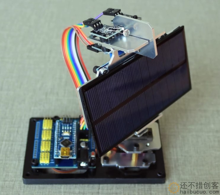 Arduino DIY智能太阳能追光追踪设备发电创客项目小制作追光雷达SNAR87