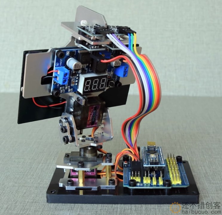 Arduino DIY智能太阳能追光追踪设备发电创客项目小制作追光雷达SNAR87