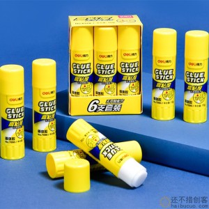 得力固体胶15g PVP胶棒 办公固体胶棒 学生手工胶棒固体胶水SN791