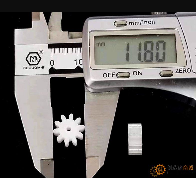 1模数塑胶齿轮10齿2mm孔紧配 11.8*5mm 电动玩具电机主轴小齿轮C19
