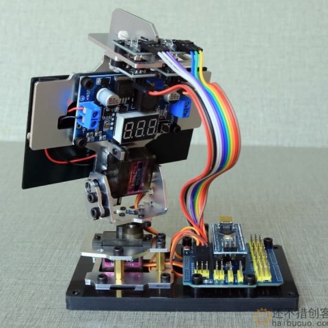 Arduino DIY智能太阳能追光追踪设备发电创客项目小制作追光雷达SNAR87