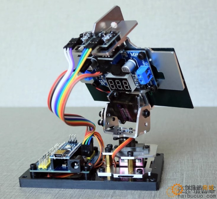Arduino DIY智能太阳能追光追踪设备发电创客项目小制作追光雷达SNAR87