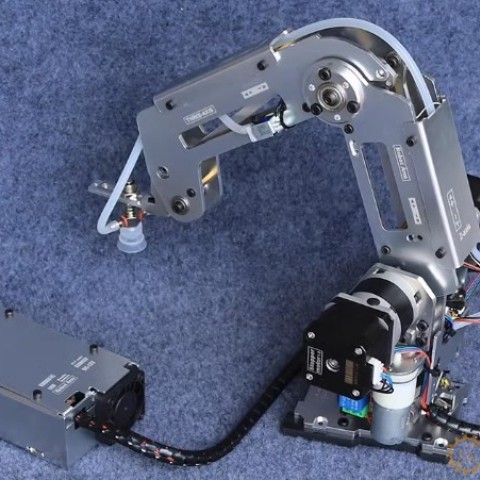 步进电机机械臂 全金属机械手臂 工业机器人模型 多轴机器人22CSNAM9600