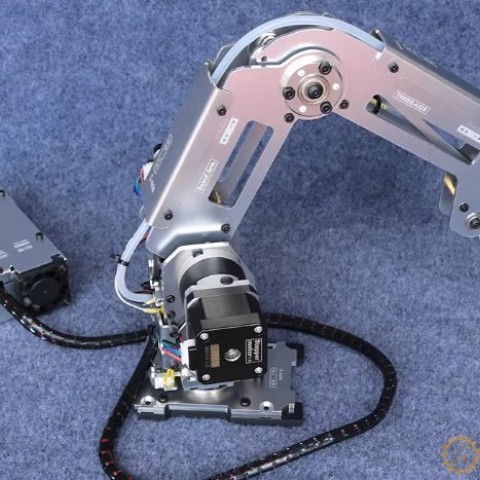 步进电机机械臂 全金属机械手臂 工业机器人模型 多轴机器人22CSNAM9600