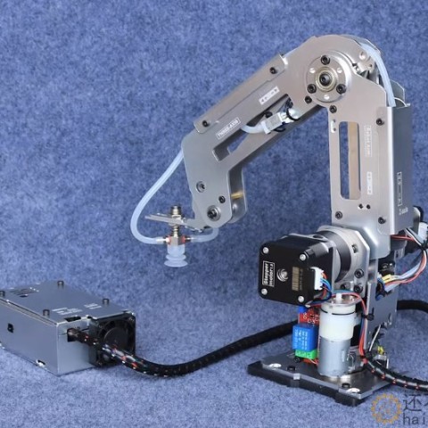 步进电机机械臂 全金属机械手臂 工业机器人模型 多轴机器人22CSNAM9600