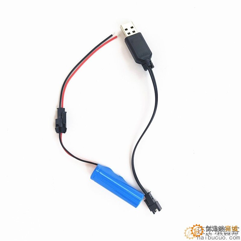 3.7v 14500锂电池充电电池组 SM接口电池USB充电器 充电套装SNB94