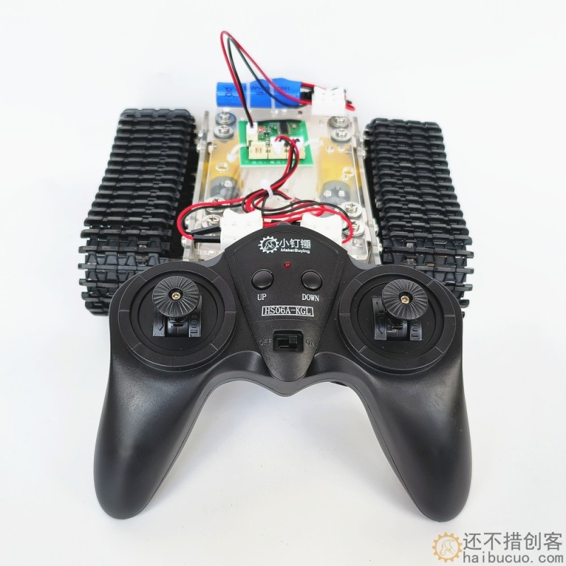 探月升级亚克力全拼装遥控坦克底盘TT马达3-9v履带车智能小车带线SNX2
