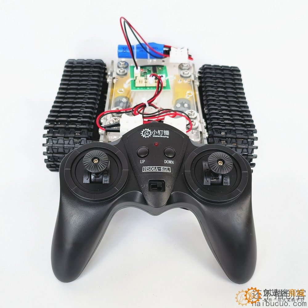 探月升级亚克力全拼装遥控坦克底盘TT马达3-9v履带车智能小车带线SNX2