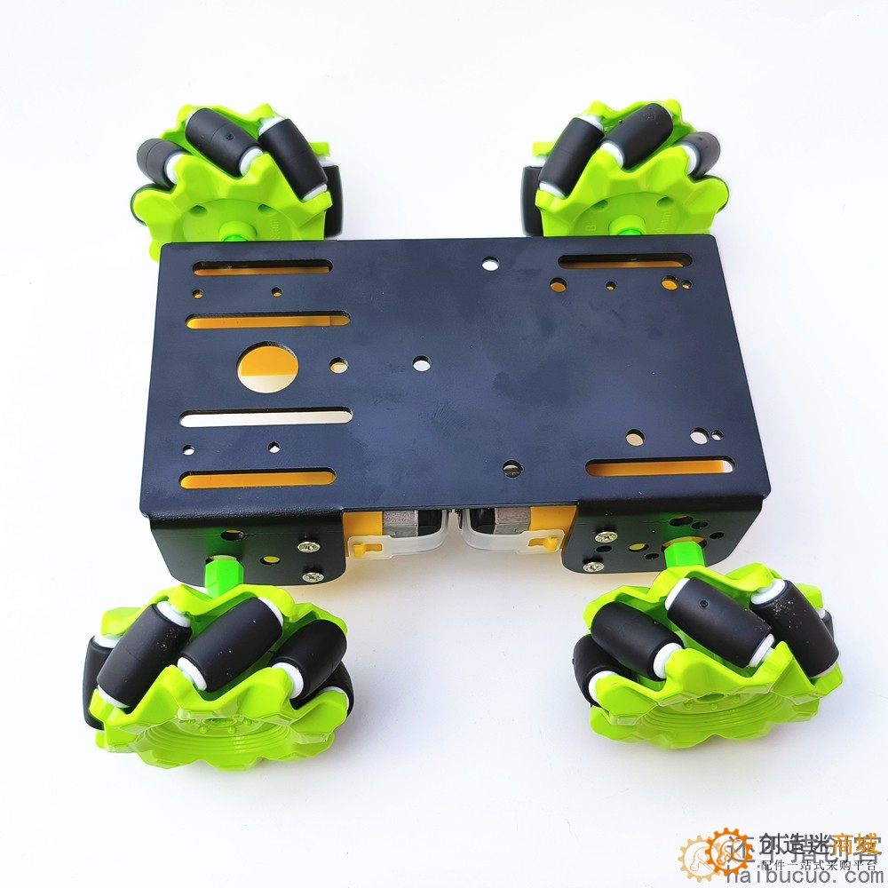 麦克纳姆轮mecanum麦轮小车底盘 全向轮兼容Arduino手柄遥控底盘SNC412