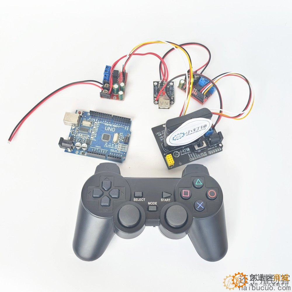 PS2控制arduino大功率5A麦克纳姆小车控制套件for arduino 全向轮控制SNAR85