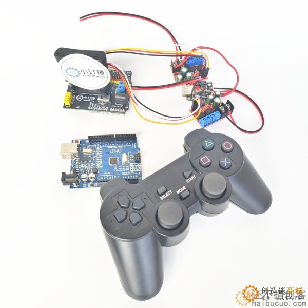 PS2控制arduino大功率5A麦克纳姆小车控制套件for arduino 全向轮控制SNAR85