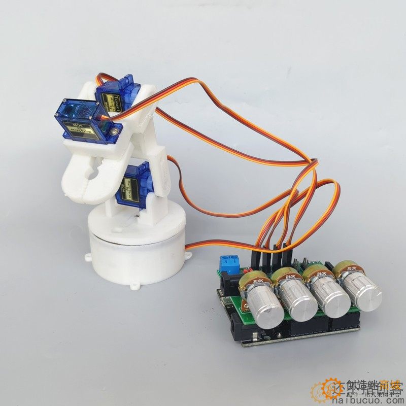 四自由度舵机机械臂for arduino控制电位器机械手臂DIYsg90  SNAM9300