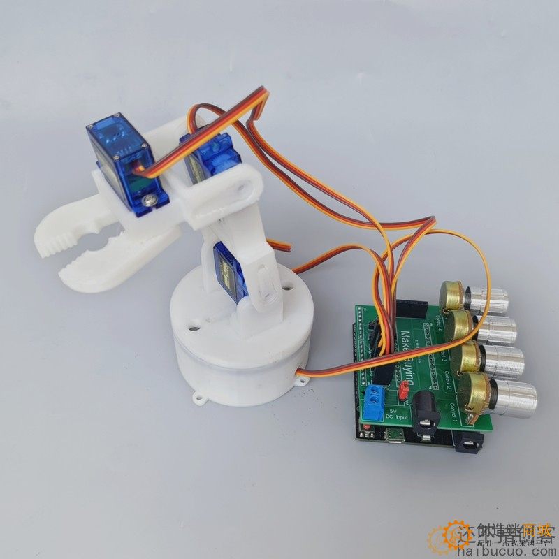 四自由度舵机机械臂for arduino控制电位器机械手臂DIYsg90  SNAM9300