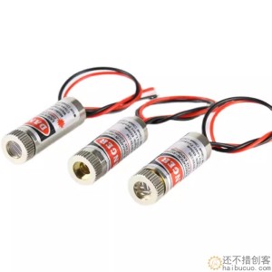 3V-5V激光头5mW点状红光一字红外线定位十字镭射头二极管外径12mm SN1318