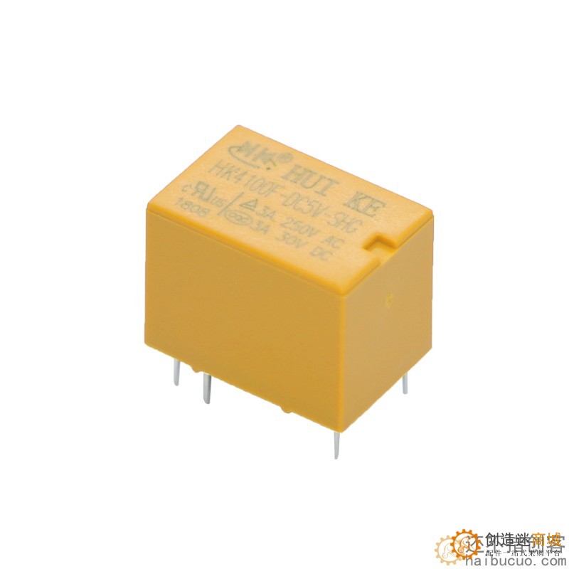 汇科继电器 HK4100F-DC3V 5V 9V 12V 24V-SHG 3A 6脚 4100继电器 SND221