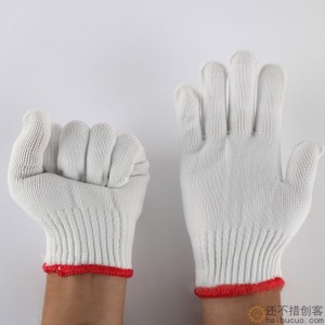 劳保手套耐磨工作冬季加厚薄款白棉纱修车工地干活建筑SN1318