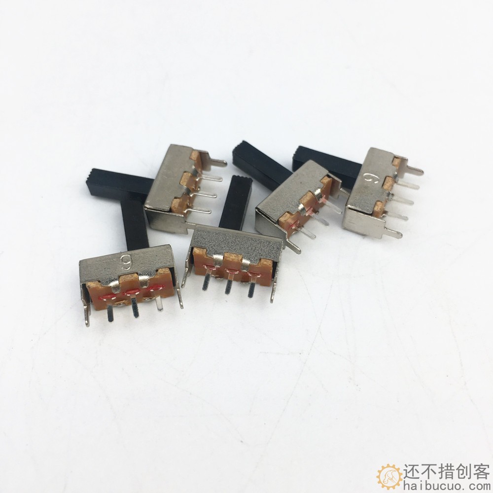 12mm滑动开关 拨动开关 3脚 2档 带固定脚SN420