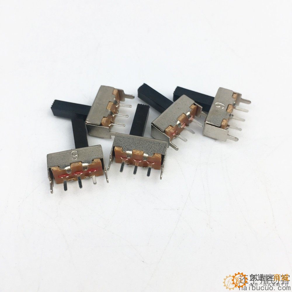 12mm滑动开关 拨动开关 3脚 2档 带固定脚SN420