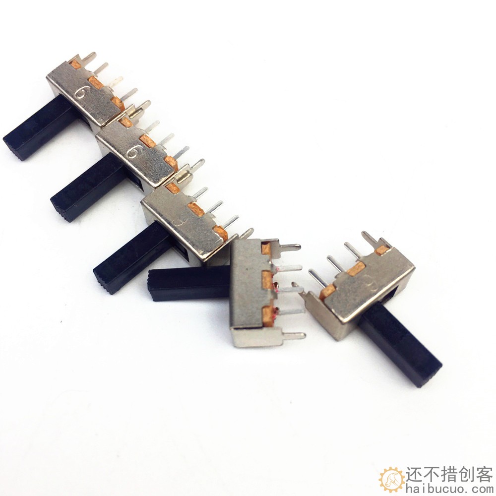12mm滑动开关 拨动开关 3脚 2档 带固定脚SN420