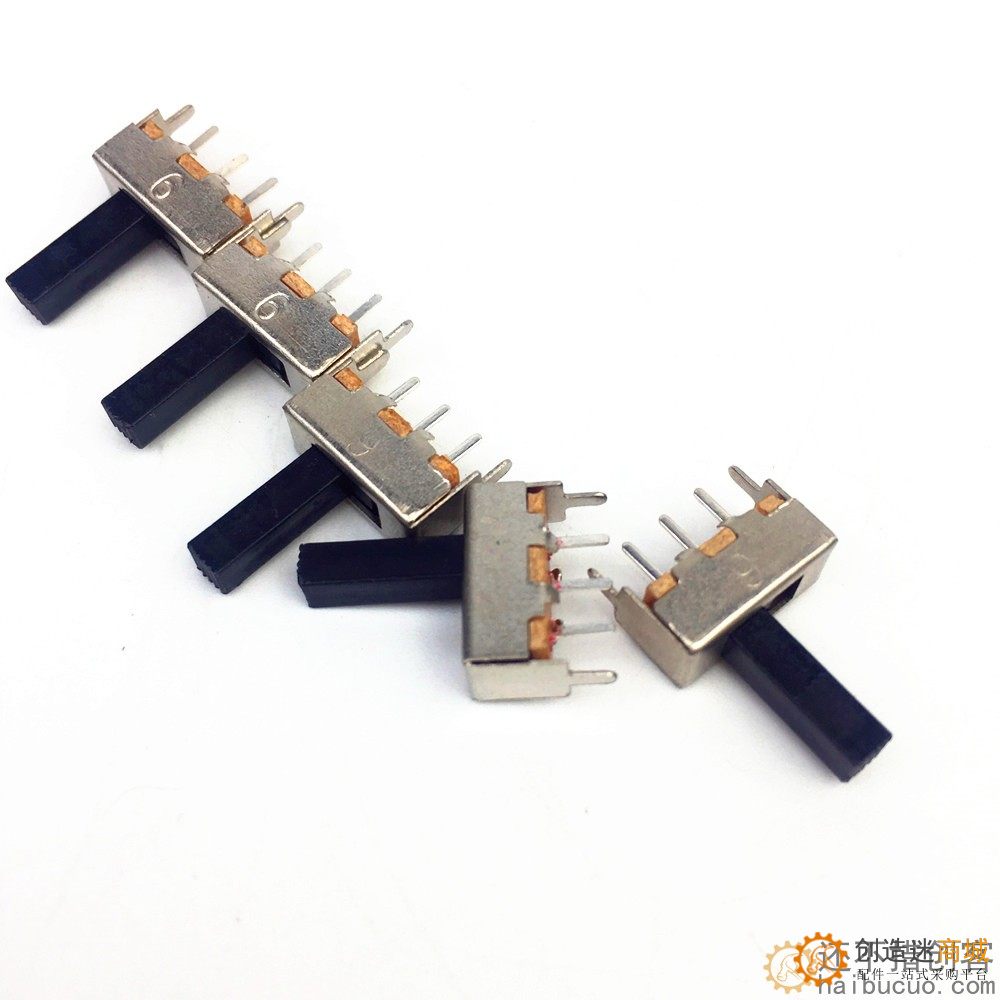 12mm滑动开关 拨动开关 3脚 2档 带固定脚SN420