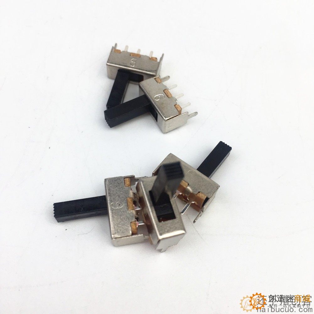 12mm滑动开关 拨动开关 3脚 2档 带固定脚SN420