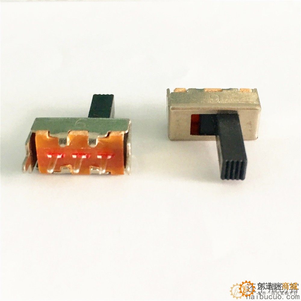 12mm滑动开关 拨动开关 3脚 2档 带固定脚SN420