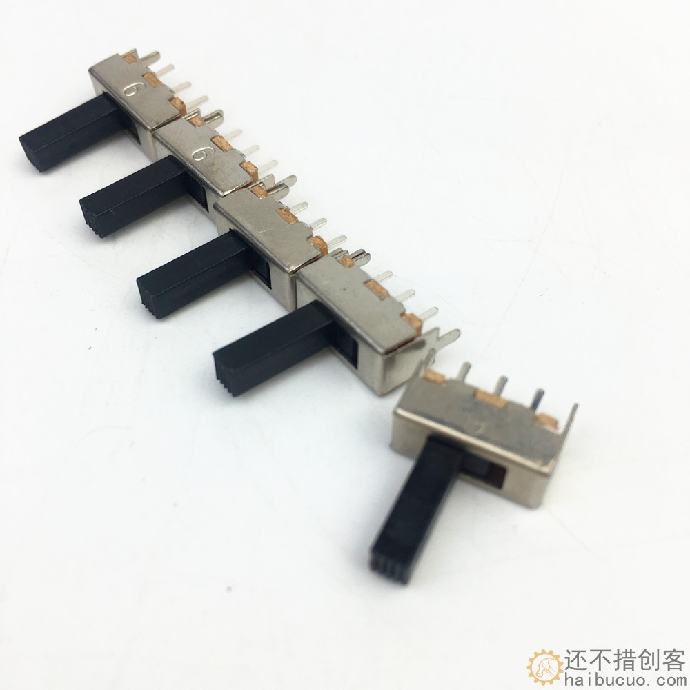 12mm滑动开关 拨动开关 3脚 2档 带固定脚SN420
