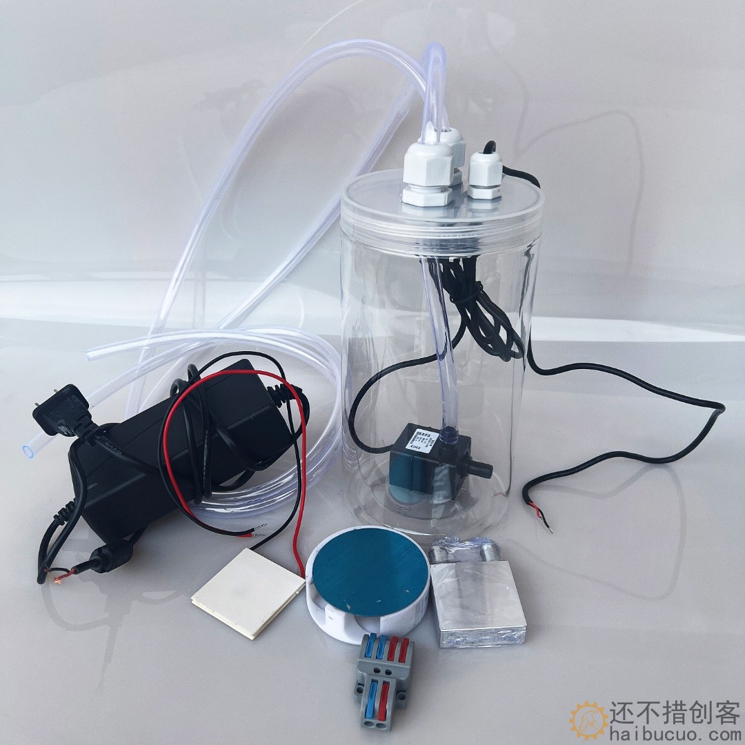 磁吸水冷手机平板散热器  手机散热水冷水箱12v水泵电脑散热XDC26