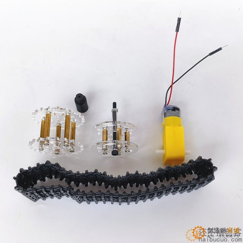 新版履带轮式坦克配件 履带车轮TT马达联轴器套件 DIY智能小车SNT158