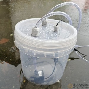 5L大容量塑料水冷DIY循环水箱水桶电脑手机设备水泵DC12V水冷套装XDC27