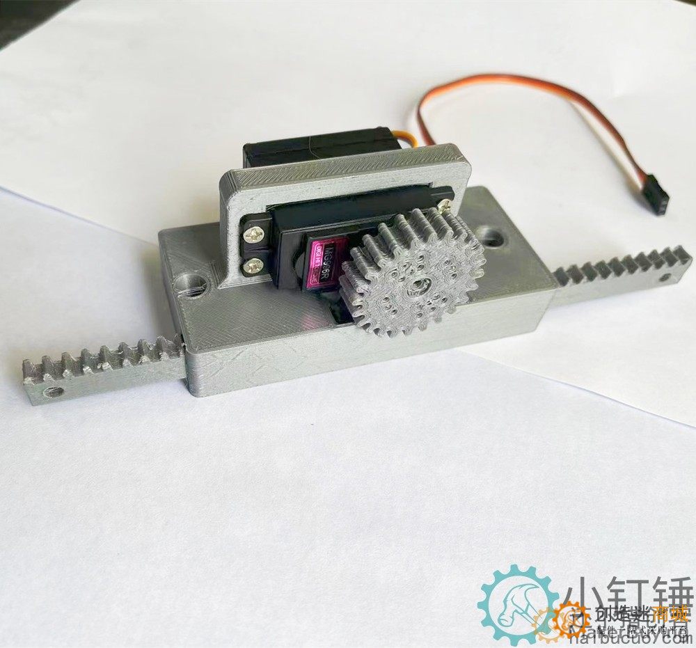 MG996舵机推杆装置 推进 推进齿条 3D打印 工程学结构 力学结构 3DX5