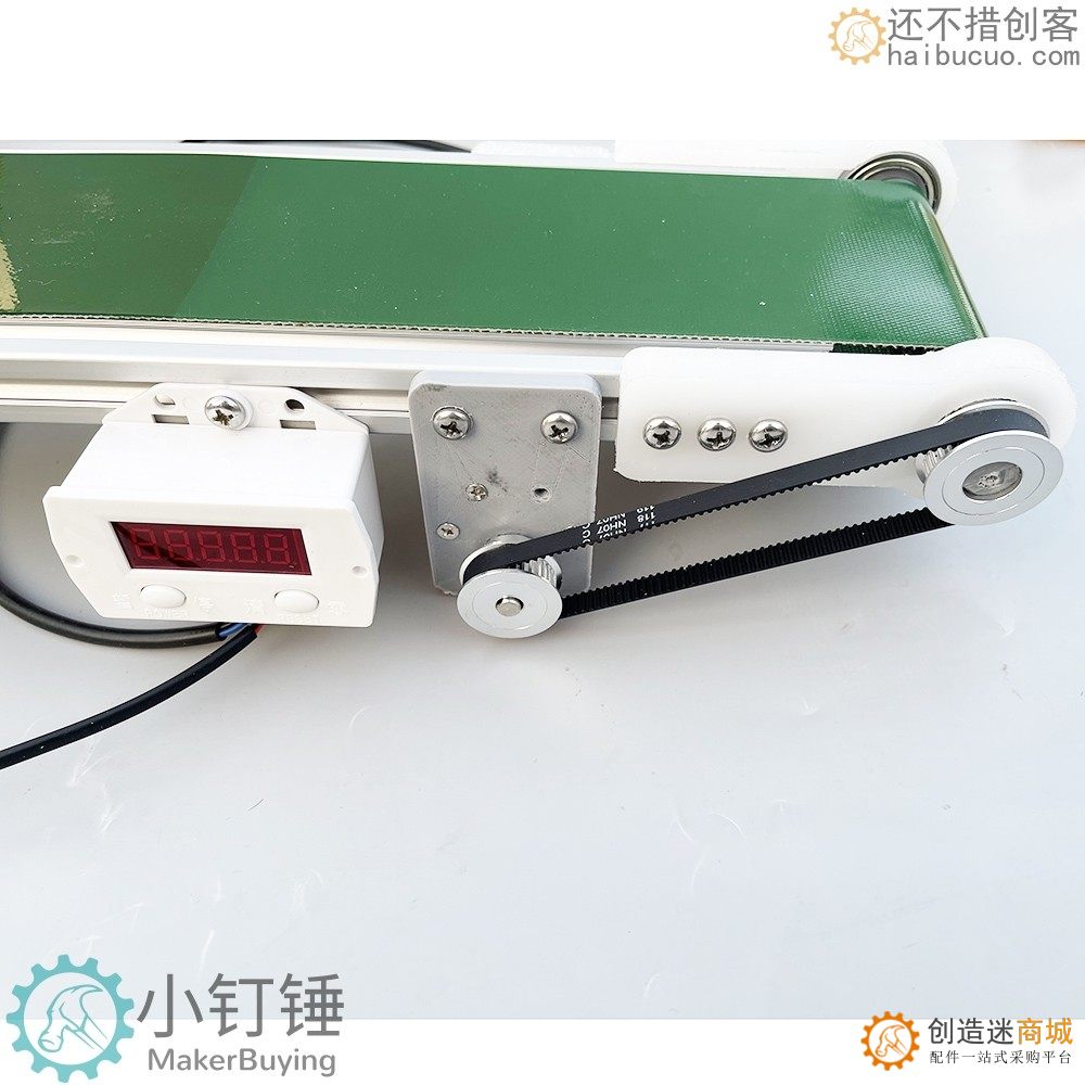 带光电计数小型桌面传送带流水线输送机PP塑料自动化摩檫力实验科技创新学习 ZDH8